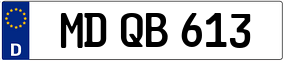 Trailer License Plate